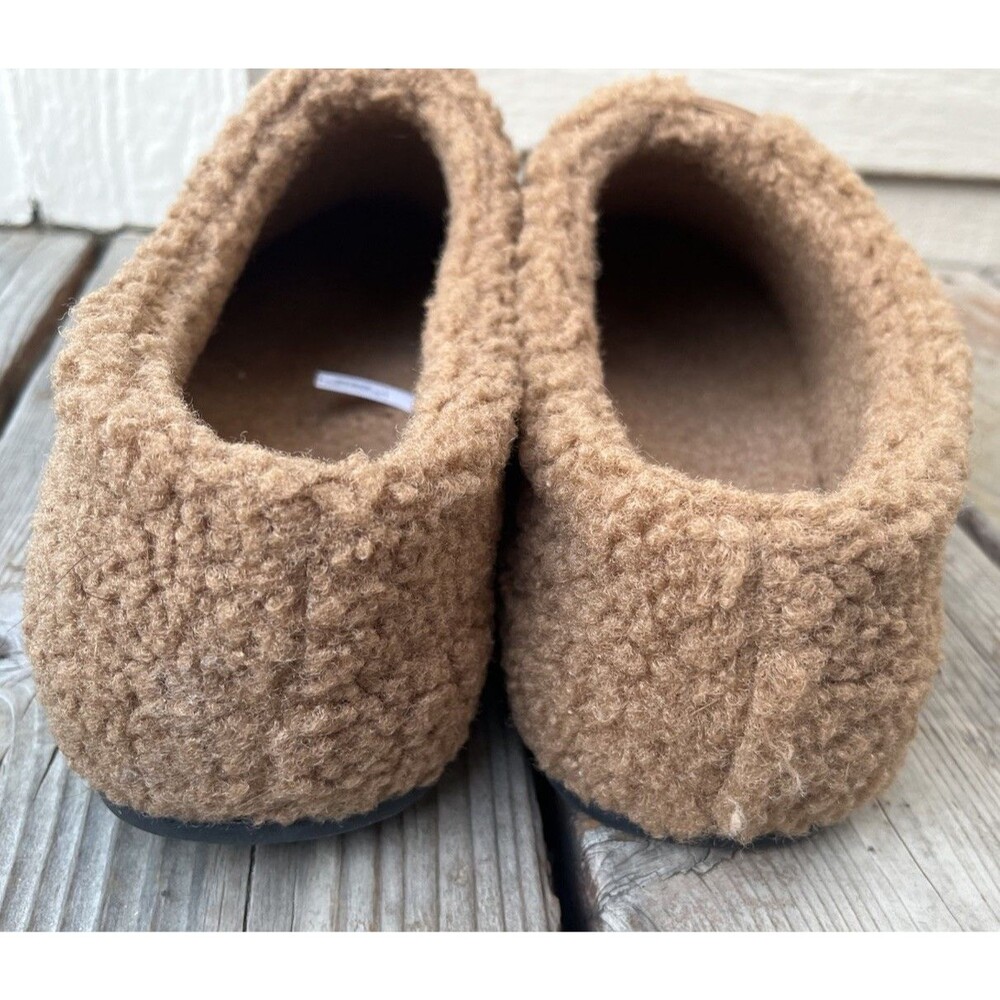 Bombas Sunday Slipper Women's 10 Sherpa Slip On Mule Slippers - Dark Camel - Picture 6 of 12